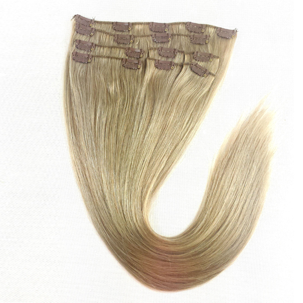 Remy 22 human hair clip in hair extensions JF0100